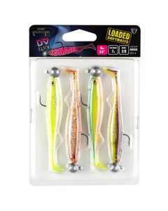 Fox Rage Ultra UV Slick Shad Loaded Lure Pack 9cm 2/0 7g